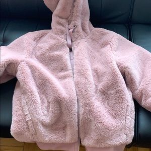 Athleta teddy coat blush color worn once
